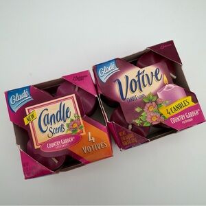 Glade Votive Candle Scents - Country Garden 2 4-packs vintage 1998